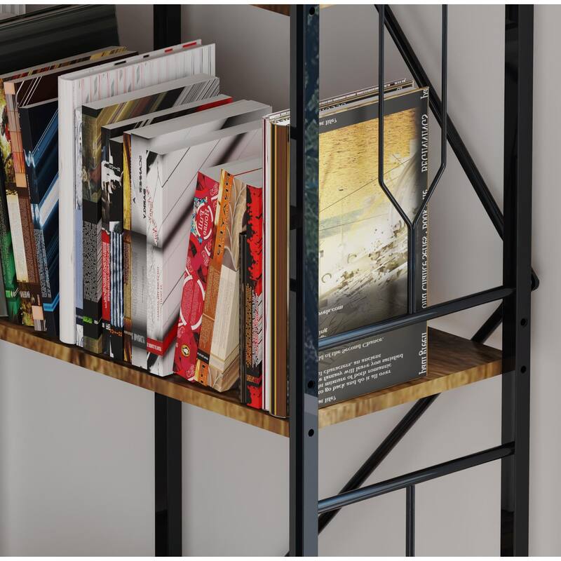 86 "H Modern 7 Shelf Bookcase, High Bookshelves Corner Storage - 7-Shelf