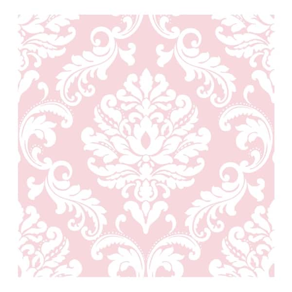 slide 2 of 5, NuWallpaper Pink Ariel Peel & Stick Wallpaper - 216in x 20.5in x 0.025in