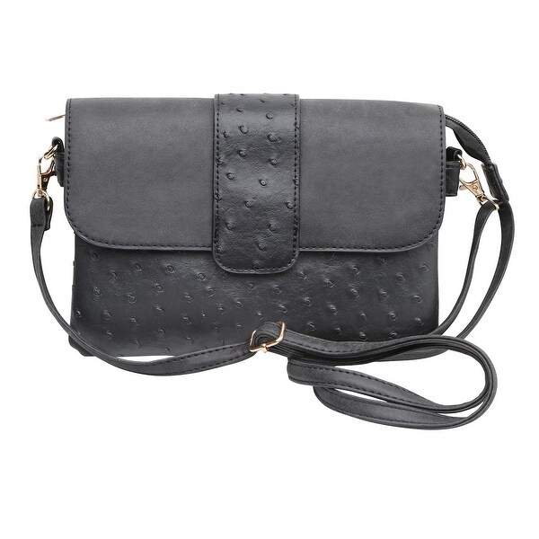 ostrich crossbody purse