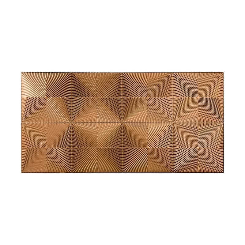 FASÄDE Echo 4-foot x 8-foot PVC Wall Panel in Polished Copper - 4 x 8