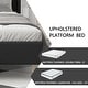 preview thumbnail 90 of 145, Alazyhome Upholstered Platform Bed Frame