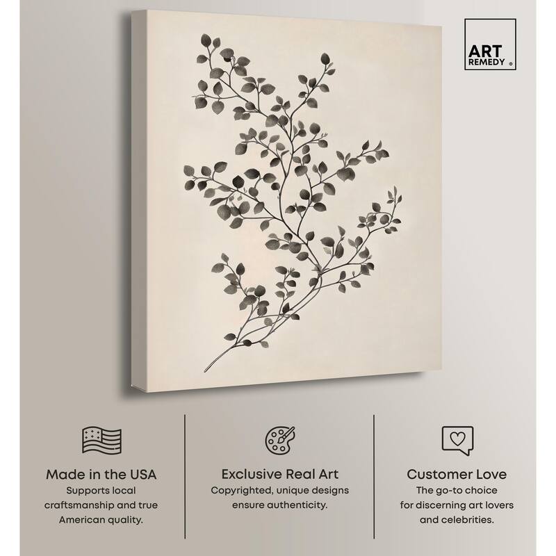 Bilberry Branch II Canvas by Art Remedy, Gallery Wrapped