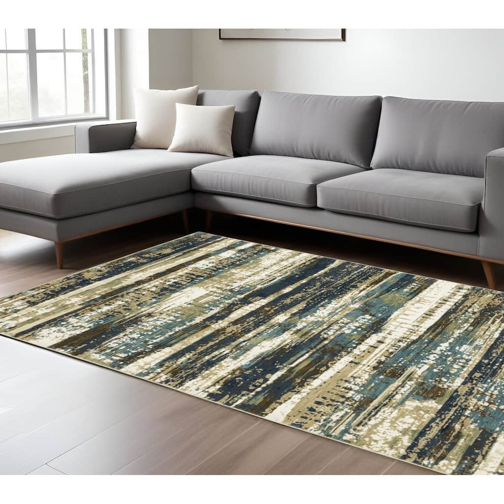 HomeRootsAbstract Modern Rectangle Area Rug