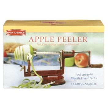 Back To Basics A-505 Apple And Potato Peeler, Red