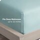 preview thumbnail 36 of 39, Bare Home Ultra-Soft Microfiber 22 Inch Extra Deep Pocket Fitted Sheet