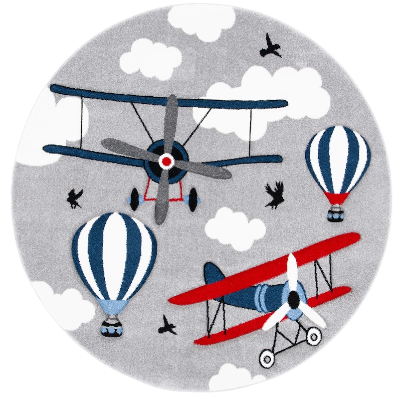 SAFAVIEH Carousel Kids Turi Airplane Rug