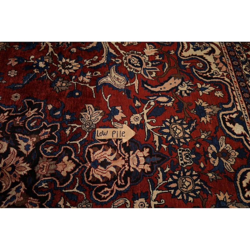 Rust Red Bakhtiari Persian Antique Area Rug Hand-Knotted Wool Carpet - 10'0"x 13'11"