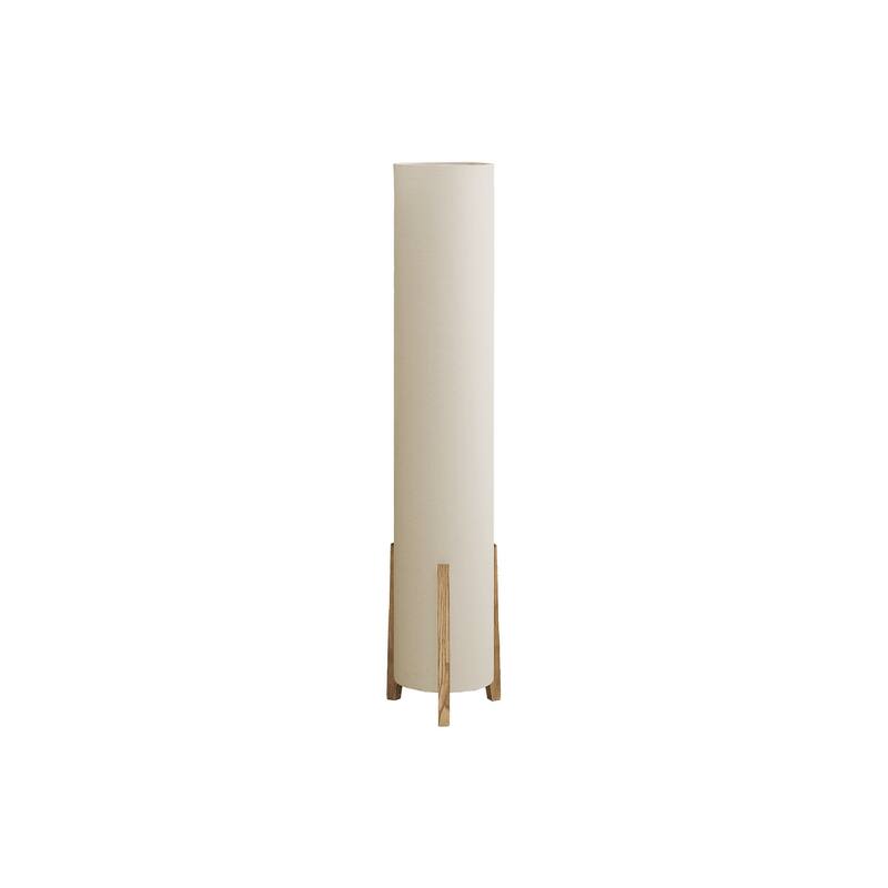Lighting, 50"h, Floor Lamp, Brown Wood Look, Ivory / Cream Shade, Contemporary