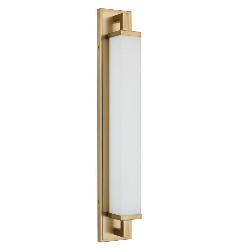 Zenith 28" Antique Brass LED Bathroom Vanity Light