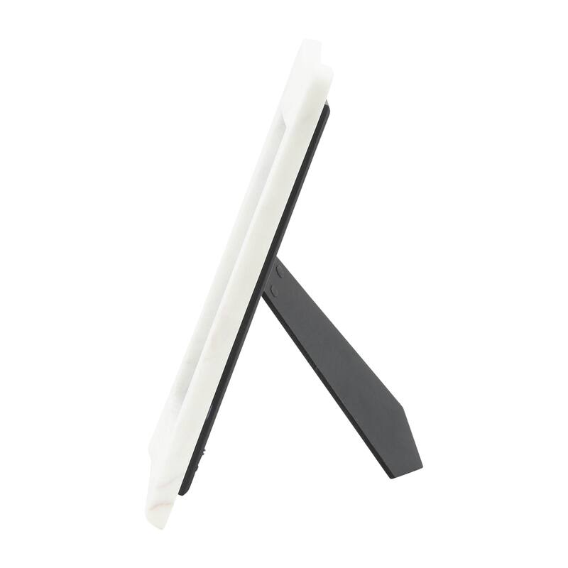 Marble Modern Curved Picture Frame - White, 5x7 in.