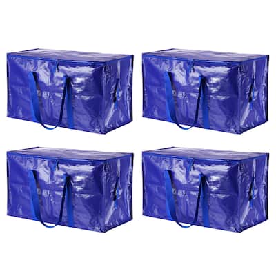4 Pcs Extra Large Moving Bags with Handles and Zipper