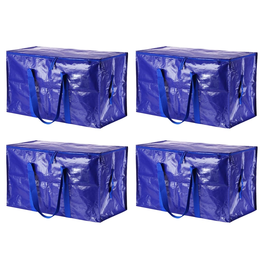 4 Pcs Extra Large Moving Bags with Handles and Zipper