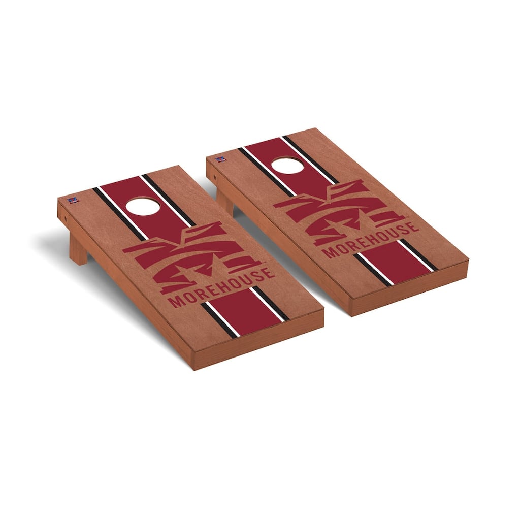 Morehouse Maroon Tigers Rosewood Cornhole Board Set