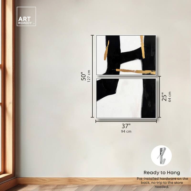Urban Grid I Canvas Set of 2 by Art Remedy