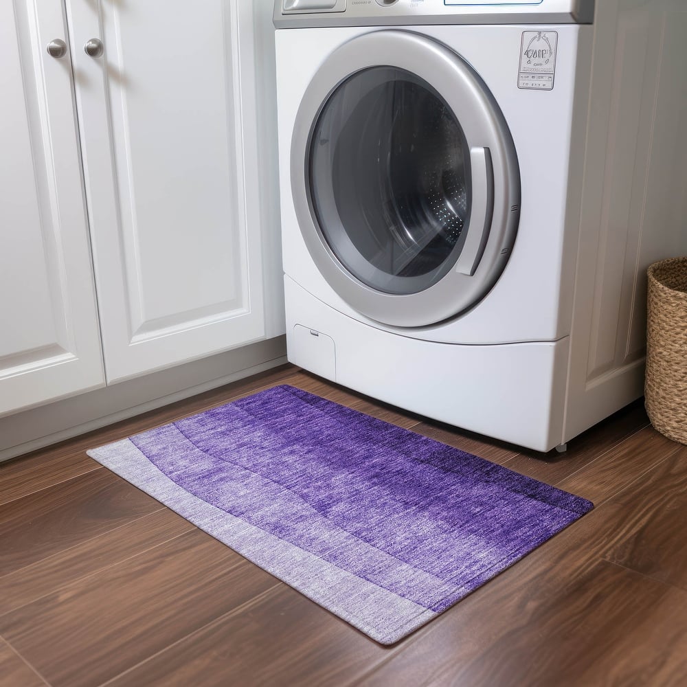 Machine Washable Indoor/ Outdoor Chantille Contemporary Ombre Rug