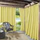 Sun Zero Sailor Indoor Outdoor UV Protectant Room Darkening Grommet Curtain Panel, Single Panel - 54 x 108 - Yellow