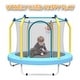 preview thumbnail 15 of 23, 55-inch Trampoline for Kids Indoor & Outdoor Small Toddler Trampoline with Basketball Hoop