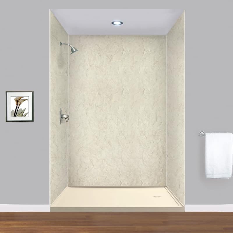 Transolid EWK606072 Expressions 60" W x 60" D x 72" H Three Panel
