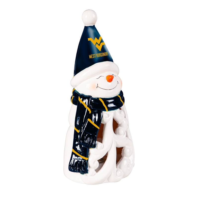 West Virginia University Snowman LED Garden Statuary, 8"