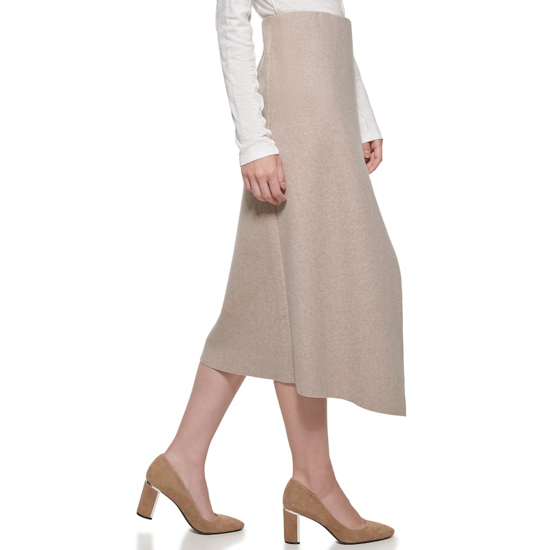 DKNY Textured Midi Skirt