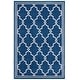 preview thumbnail 93 of 192, SAFAVIEH Amherst Norma Modern Rug 5'3" x 8' - Navy/Beige - Rectangle