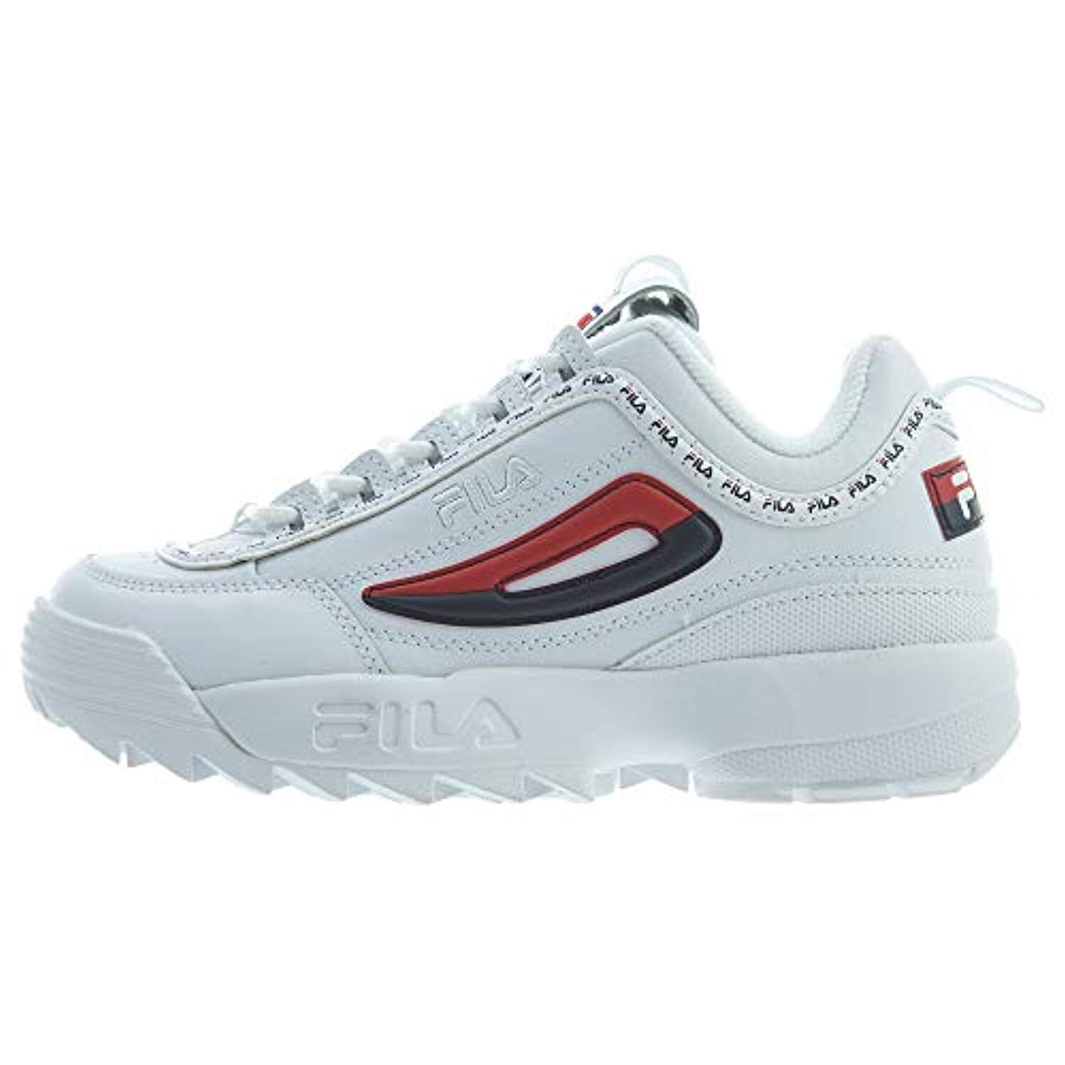 fila disruptor 2 red and white