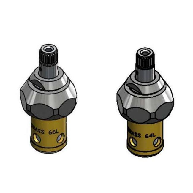 T and S Brass B-23K-NS Parts Kit, Eterna Cartridge withSpring Check - Chrome Plated