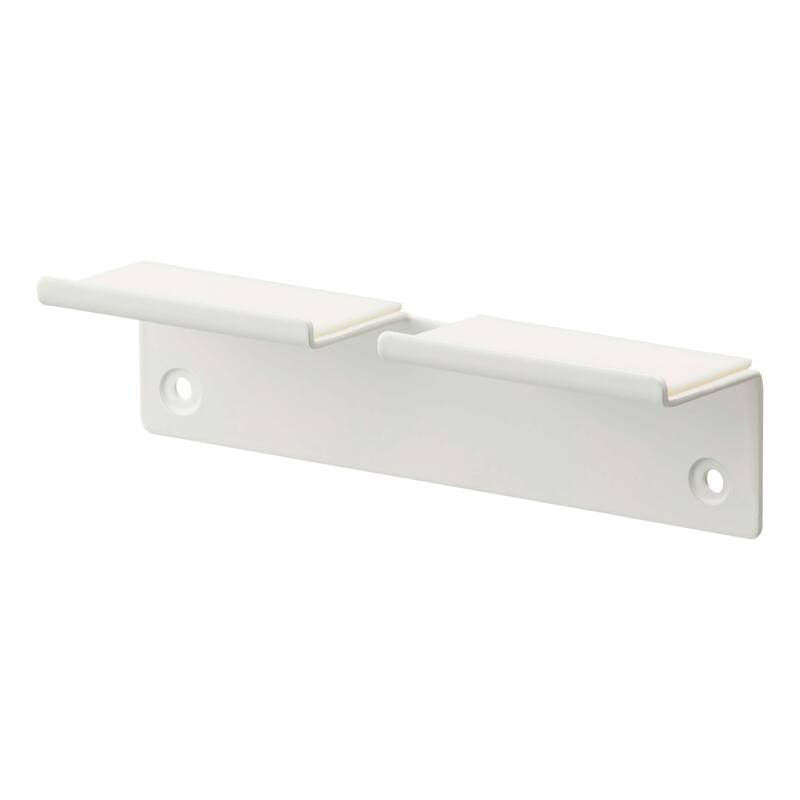 Yamazaki Home Wall-Mounted Phone Holder, Steel, Holds 2.2 lbs - L 1.26 x W 5.51 x H 1.3 inches - White