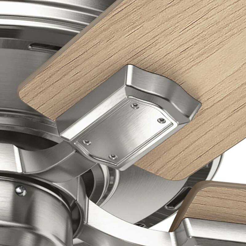 Hunter 60" Crestfield Ceiling Fan w/3-Light LED Light, Pull Chain - Farmhouse, Transitional, Rustic - Exclusive SureSpeed!