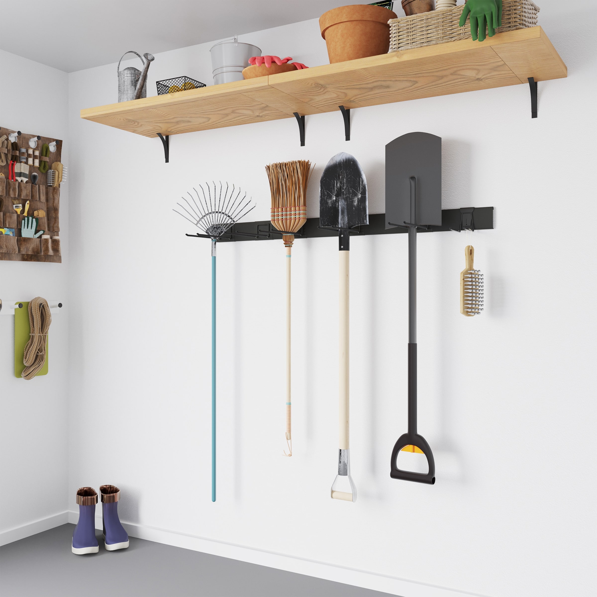 Support Mur Sport Support Mural Snowboard - Porte-Skis Garage 2 Pièces Organisateur Garage Ski