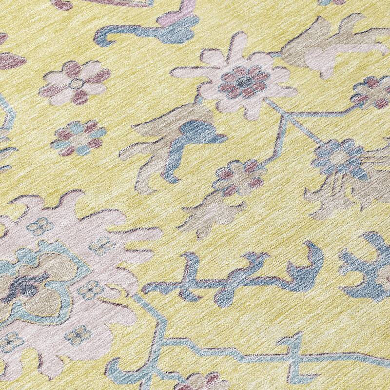 HomeRoots Floral Transitional Rectangle Outdoor Rug