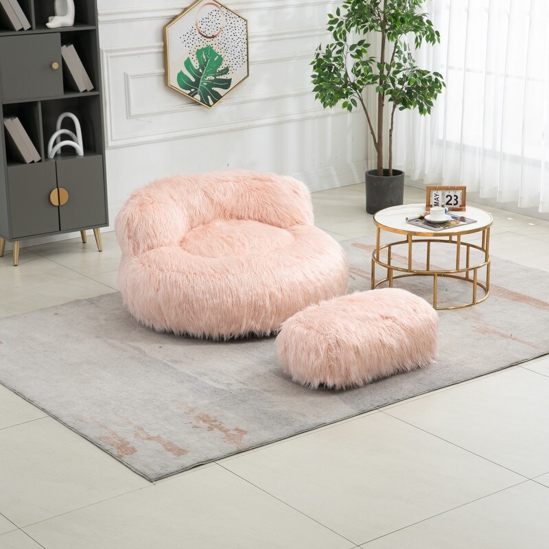 High back top bean bag chair