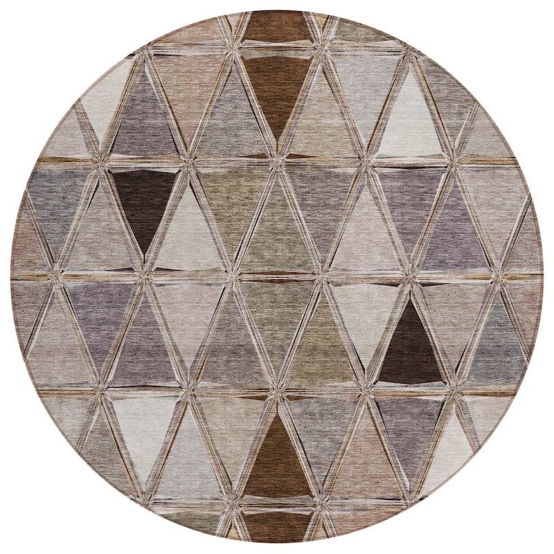 HomeRoots Geometric Transitional Rectangle Outdoor Rug