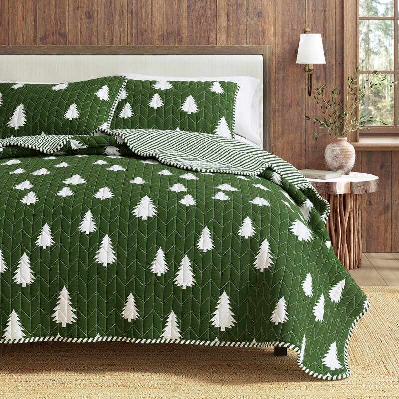 Linery & Co. Lodge Microfiber Quilt Set with Shams