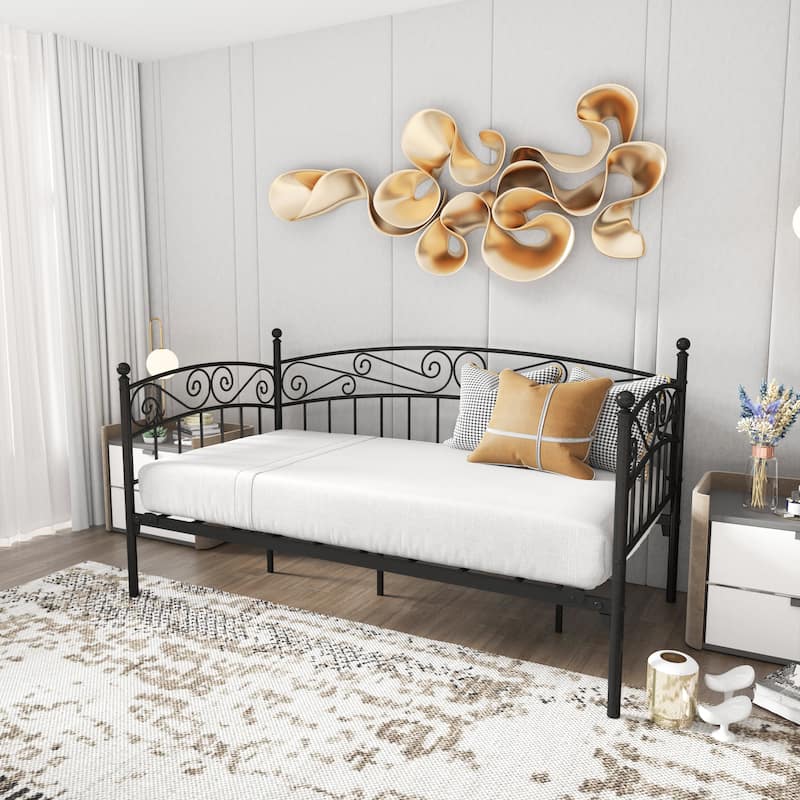 Metal Daybed Frame - Black