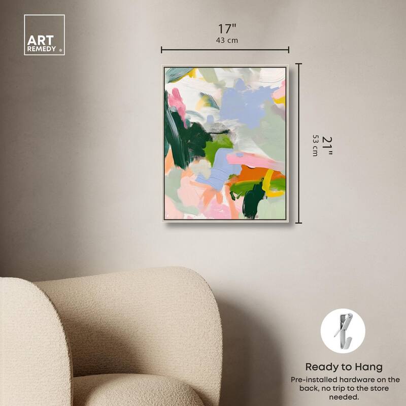 Color Palette Poetry Canvas by Art Remedy
