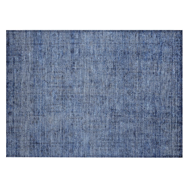 Machine Washable Indoor/ Outdoor Chantille Distressed Traditional Rug