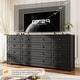 preview thumbnail 7 of 26, 12 Drawers Wood Dressers, 63" Long TV Stand Dresser for 65 Inch TV