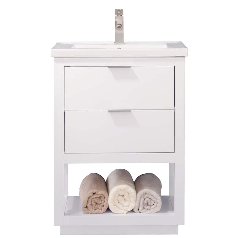 Klein 24" Single Sink Vanity in White