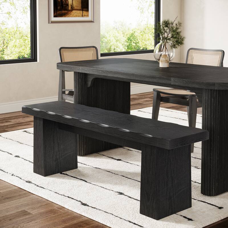 1Easylife 47-Inch Wood Entryway Bench Kitchen Dining Table Bench