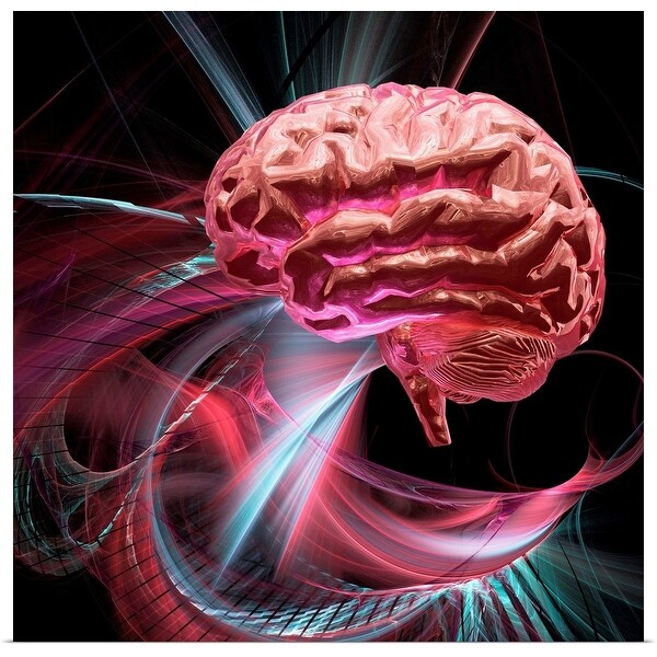 "Brain research, conceptual artwork" Poster Print