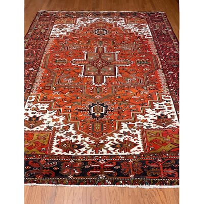 HERAT ORIENTAL Handmade Fine Persian Heriz Wool Rug - 8'6" x 10'10"