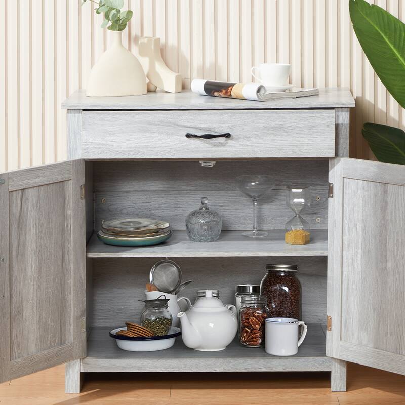 AVAWING Kitchen Sideboard Buffet Cabinet Entryway Cupboard Server