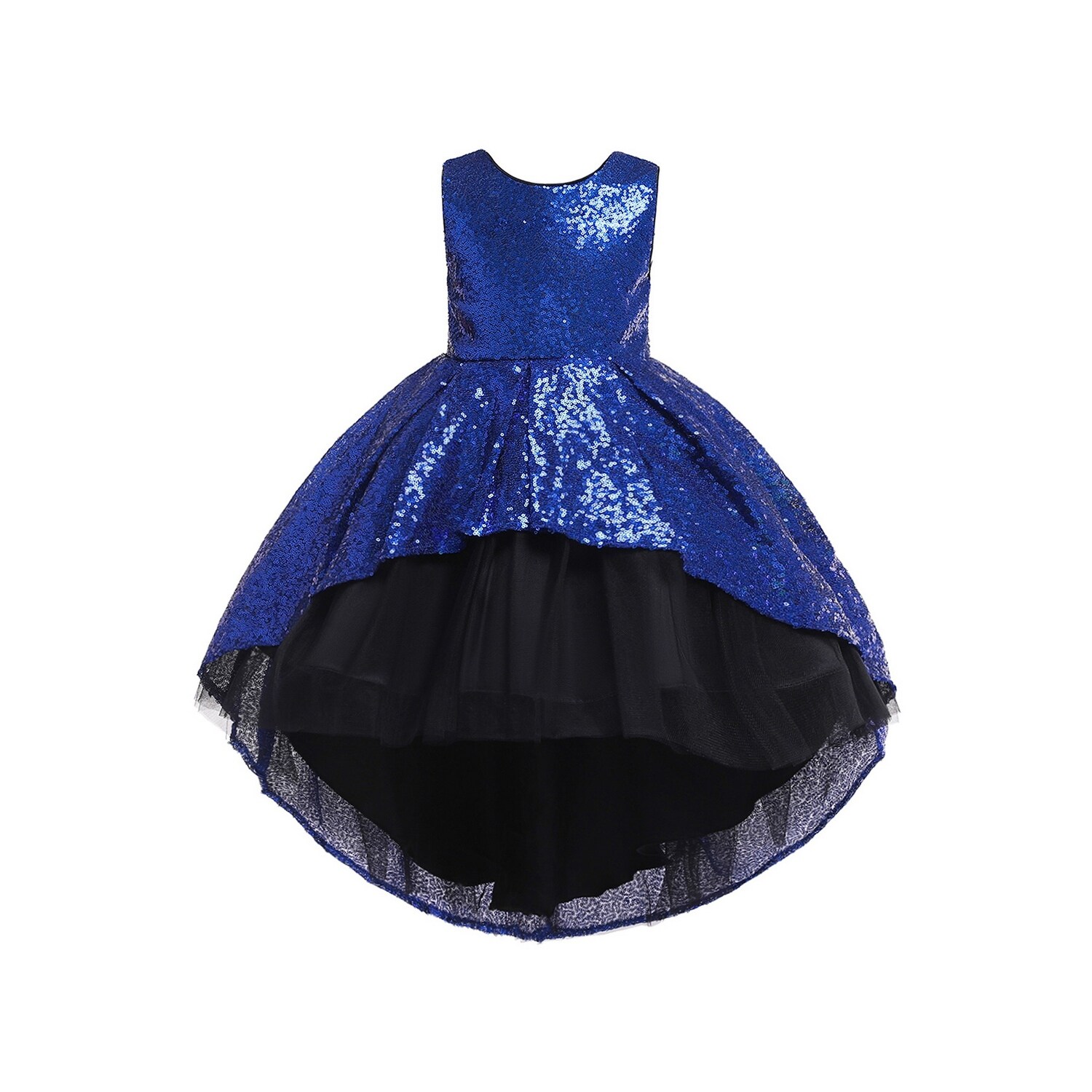 girls blue sequin dress