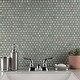 preview thumbnail 1 of 8, Merola Tile Hudson Penny Round Mint Green 12" x 12.63" Porcelain Mosaic Tile