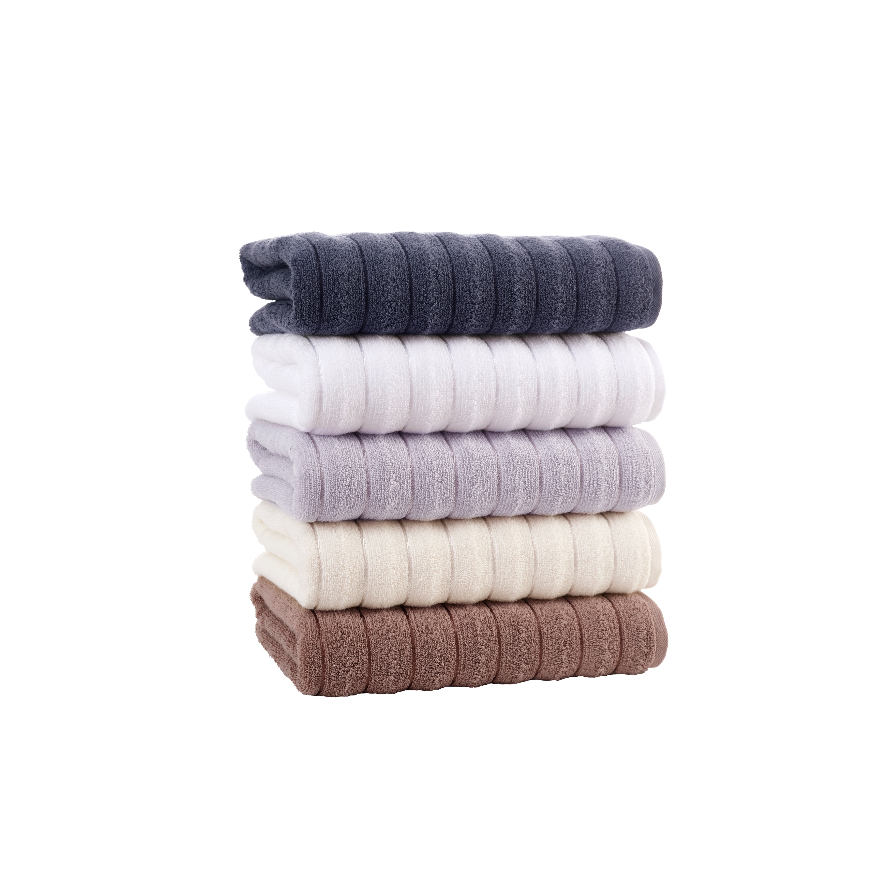 8-Piece Turkish Cotton Wash Towels - 12x12 Inches, Soft & Absorbent-image