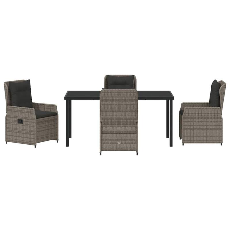 vidaXL Garden Dining Set Poly Rattan