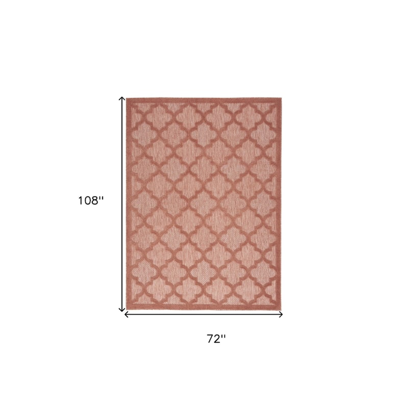 HomeRoots Contemporary Rectangle Outdoor Rug - 6' X 9'