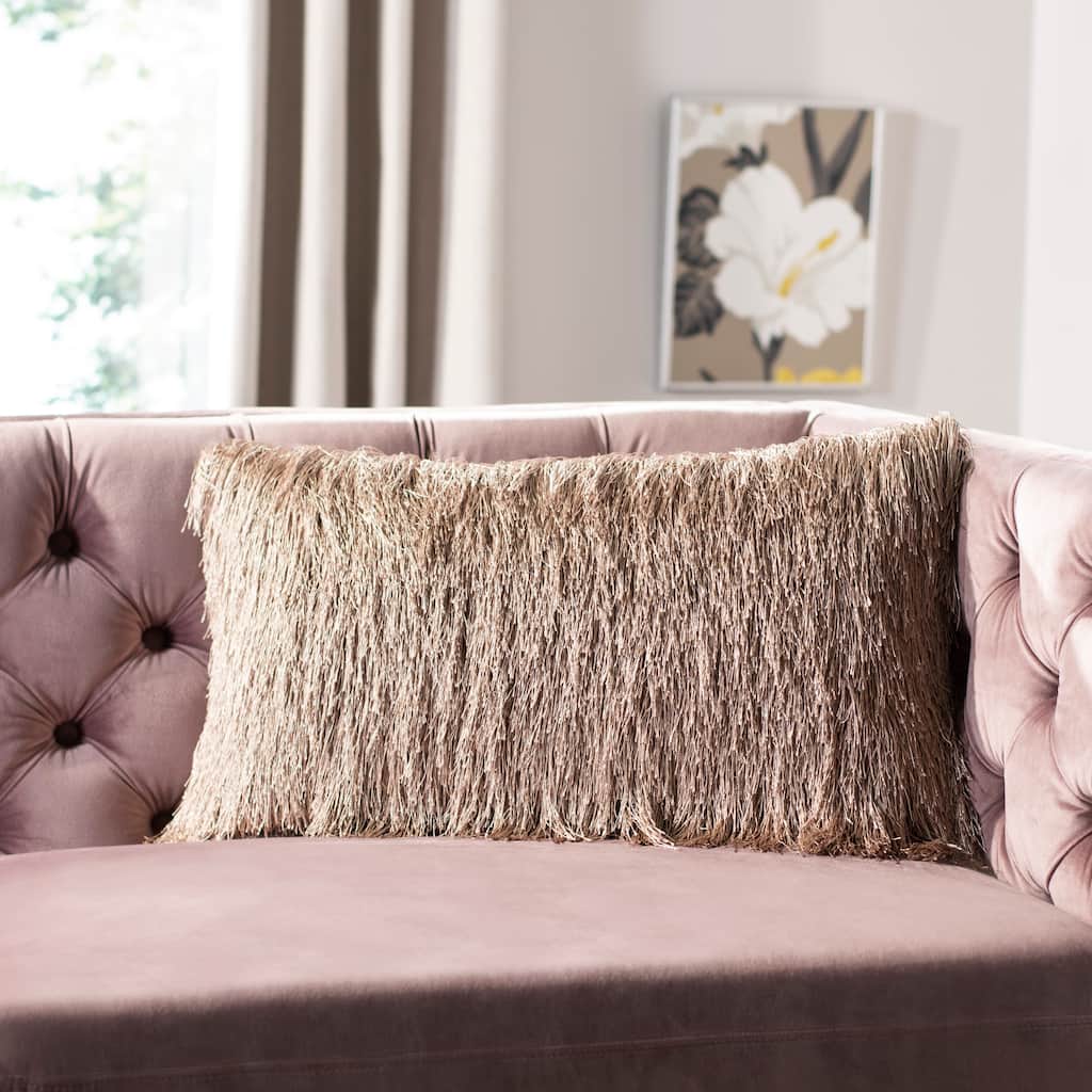 SAFAVIEH Indoor/ Outdoor Julchen Shag Decorative Pillow