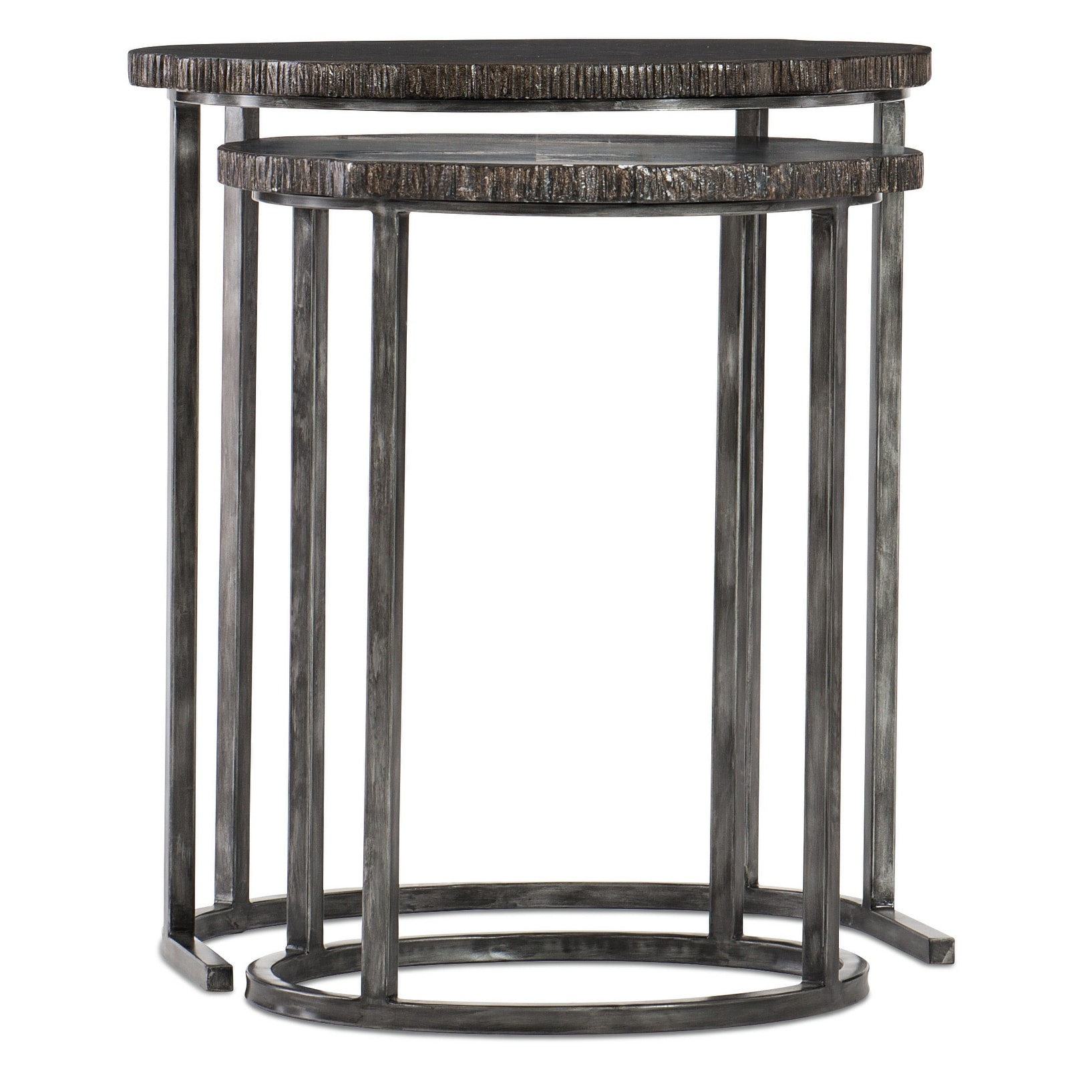 Hooker Furniture 23-1/2" Wide Wood Top Hardwood and Metal Nesting